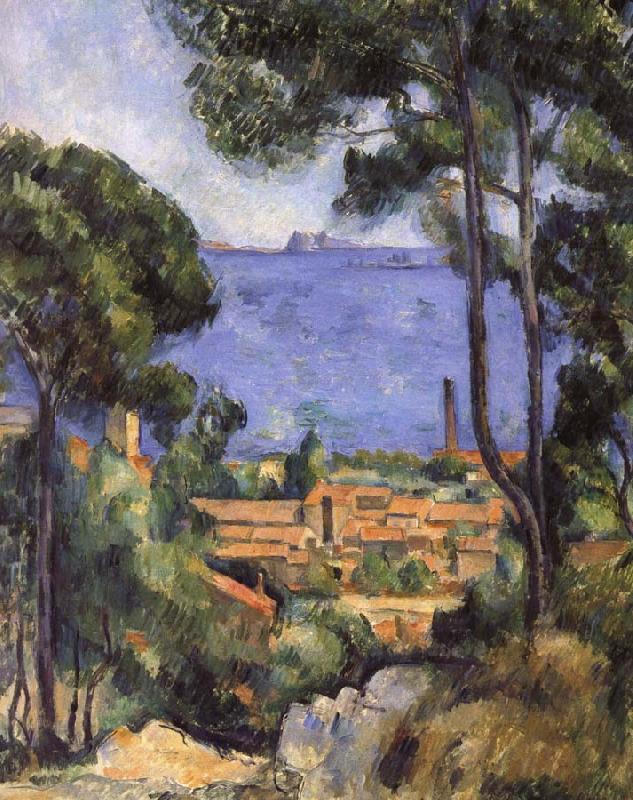 seaside scenery, Paul Cezanne